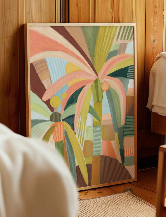 Palm Abstract II - Framed Print