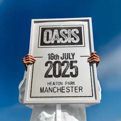 Oasis 2025 - Tour Date Poster