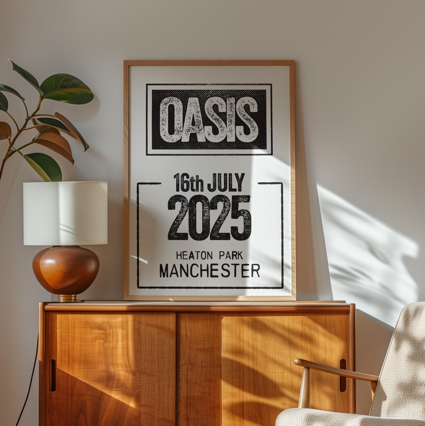 Oasis 2025 - Tour Date Poster