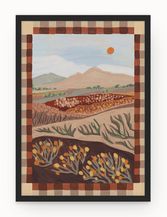 Desert Quilt - Framed Print