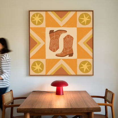 Cowboy Country Boots - Print