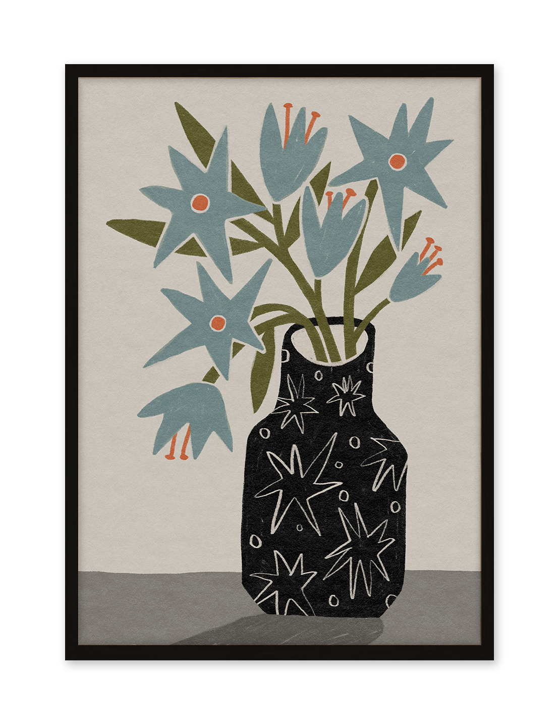 Blue Star Vase